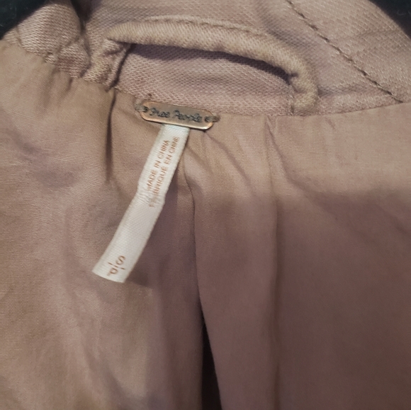 Free people, Flight line bomber light pink/ mauve jacket, size S - Picture 7 of 9